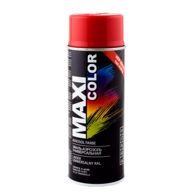 Емаль аерозольна універсальна декоративна Maxi Color RAL 3002 кармінній-червоний 400 мл - зображення 1298